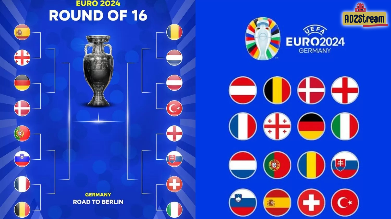 Jadwal Lengkap Babak 16 Besar 8 Besar Sampai Final Euro 2024