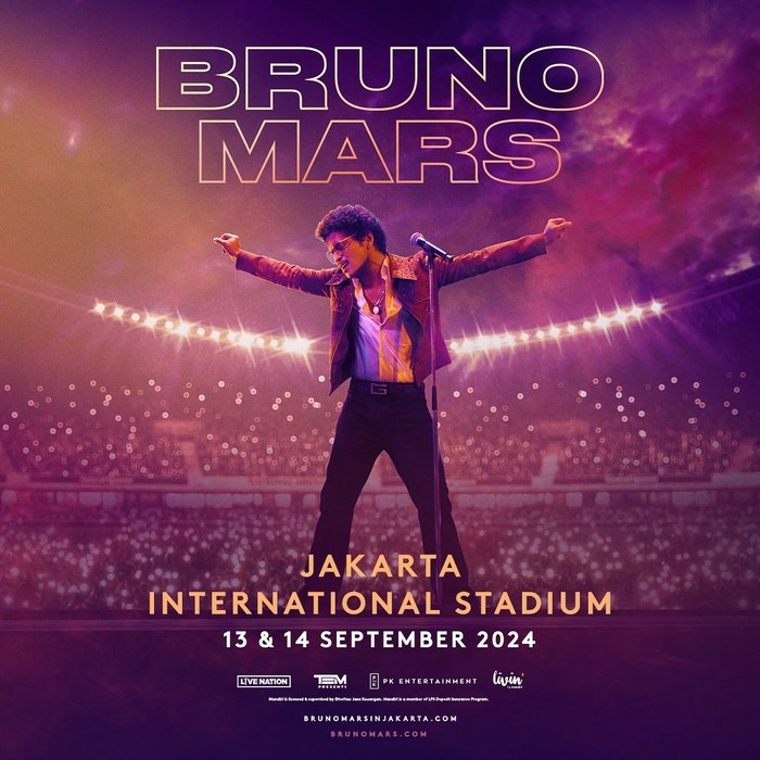 Pembelian Tiket Konser Bruno Mars di Jakarta 2024