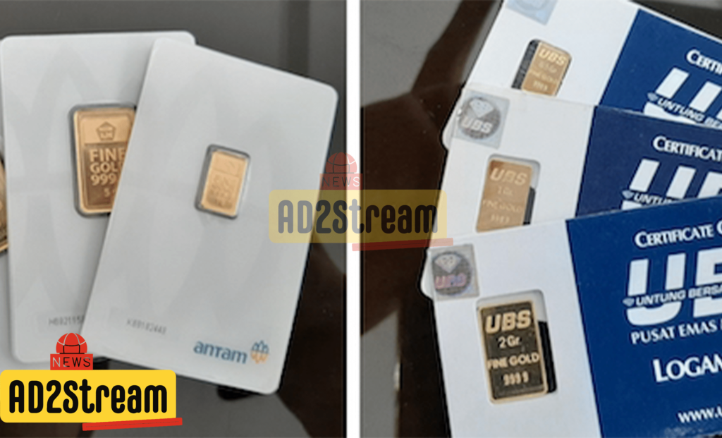 Daftar Harga Emas Antam dan UBS Pegadaian