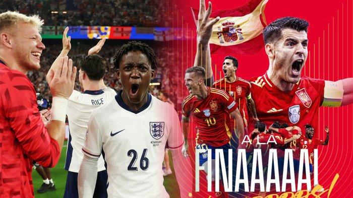 Head to Head dan Statistik: Spanyol dan Inggris di Euro 2024