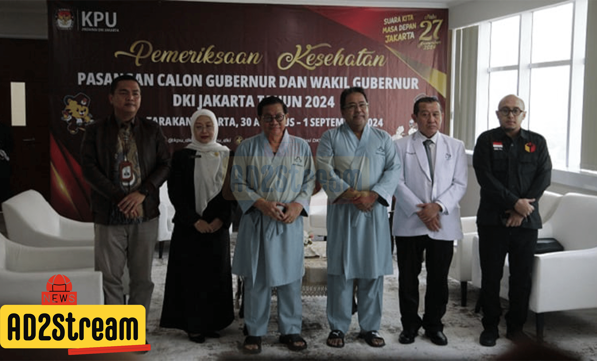 Calon Gubernur Jakarta Pramono dan Rano Karno Jalani Tes