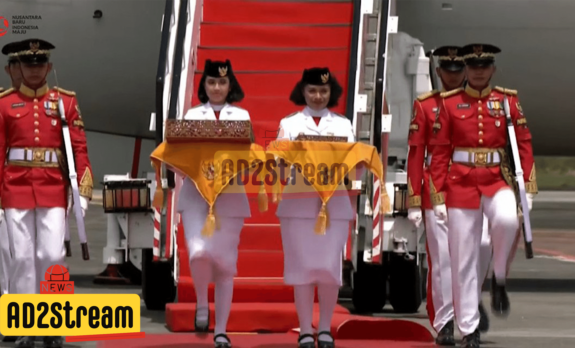 Duplikat Bendera Pusaka Tiba Di IKN Sore Hari Ini