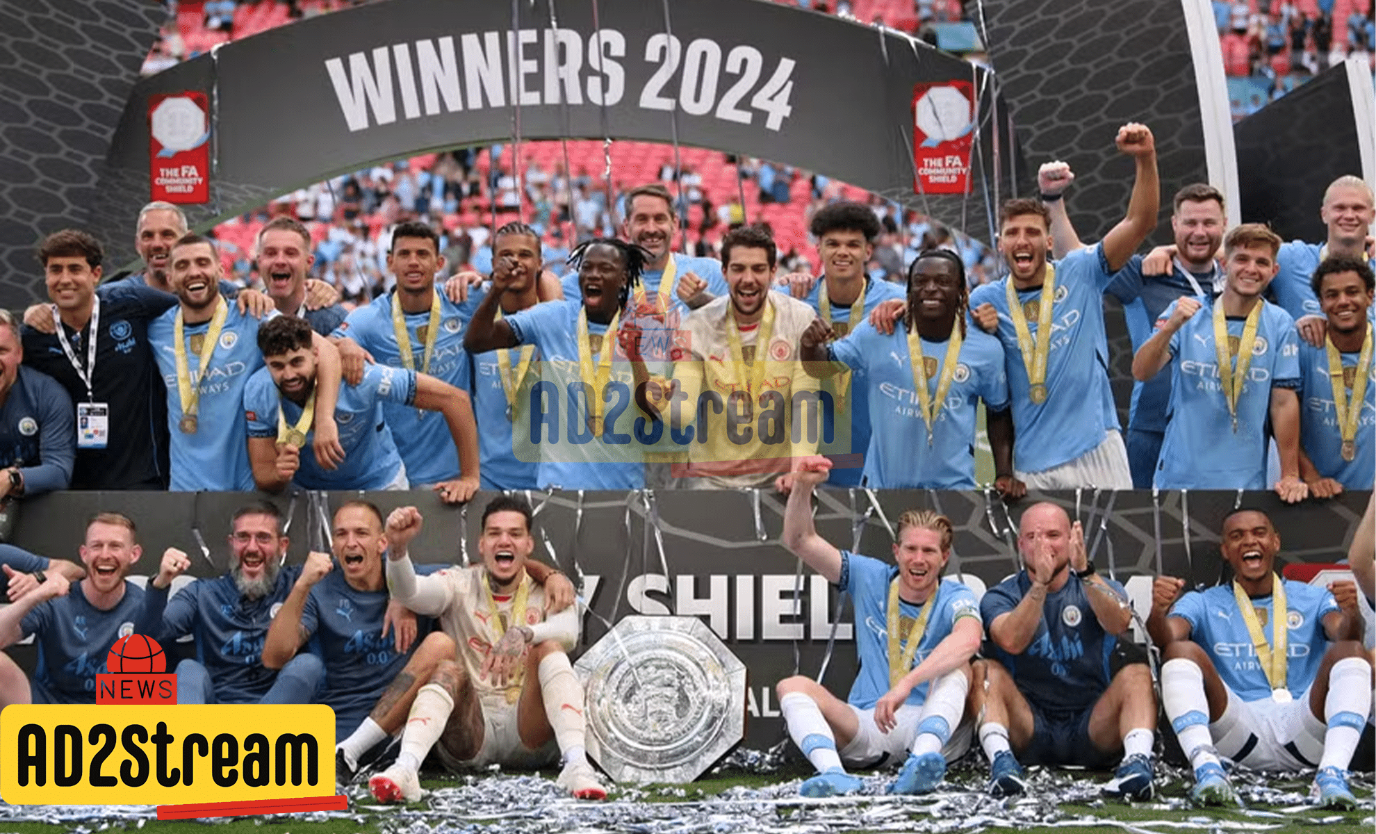 Manchester City Memenangkan Community Shield Kalahkan MU