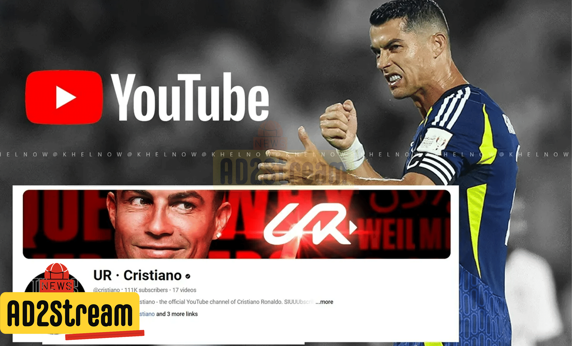 YouTube Cristiano Ronaldo Baru Hitungan Jam, Jutaan Subscriber