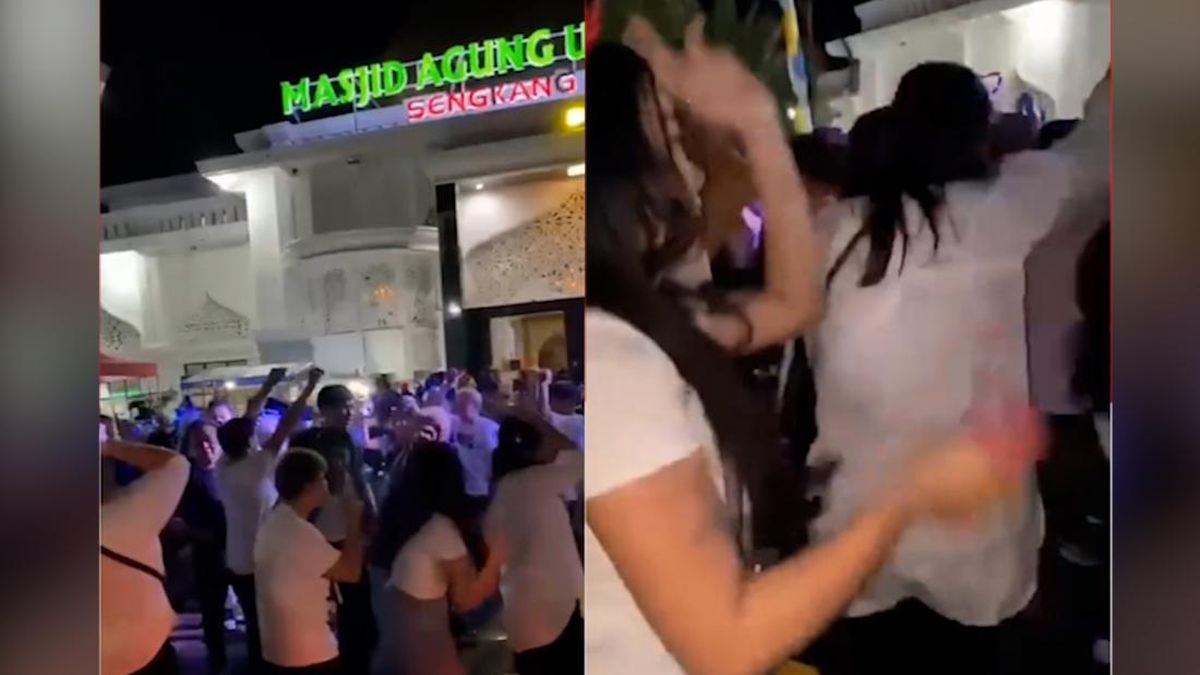 Viral! Aksi Remaja Party dan Berjoget Depan Masjid di Wajo