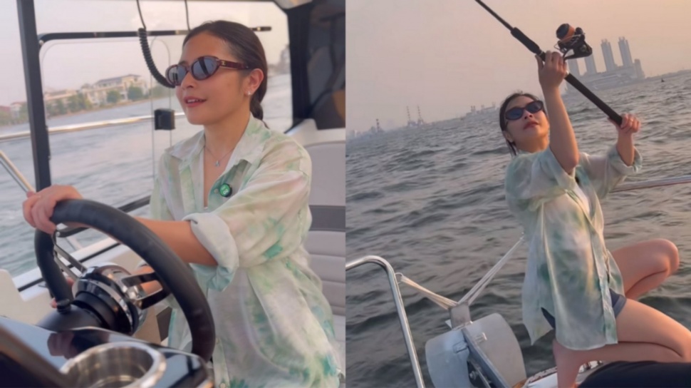 Prilly Latuconsina: Yacht Mewah- Memancing di Laut Jakarta