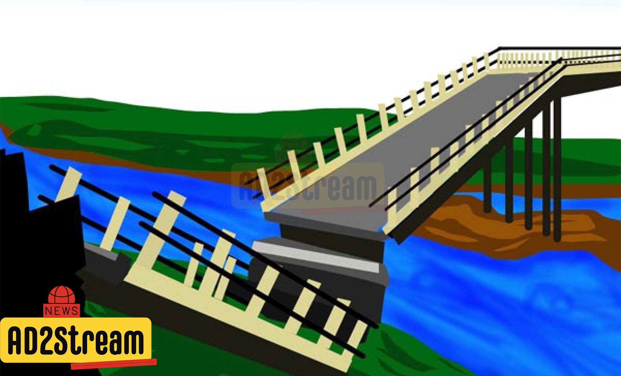 Hujan Deras - Jembatan Penghubung 3 Desa Terputus di Mamuju