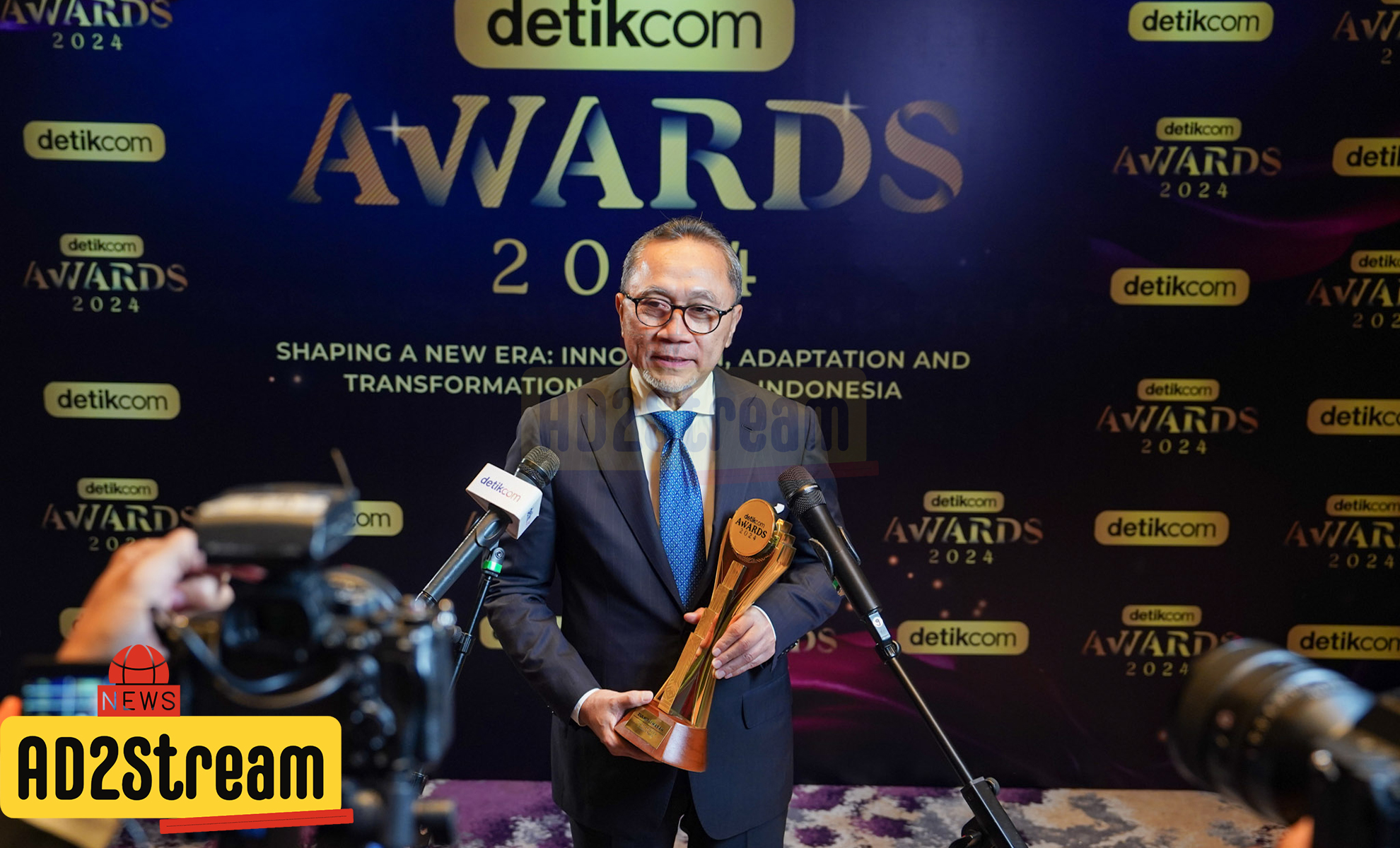 Mendag Zulkifli Hasan Raih Penghargaan Detik.com Awards 2024