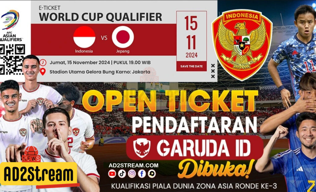 untuk mendapatkan tiket nonton timnas tersebut mulai hari Sabtu, 2 November 2024