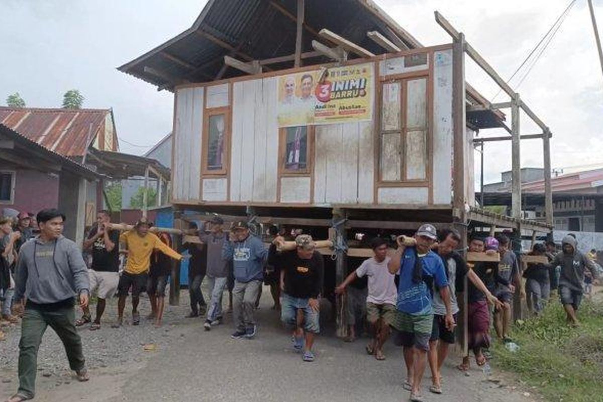 Warga Barru Pindahkan Rumah Gara-gara Beda Pilihan Cabup