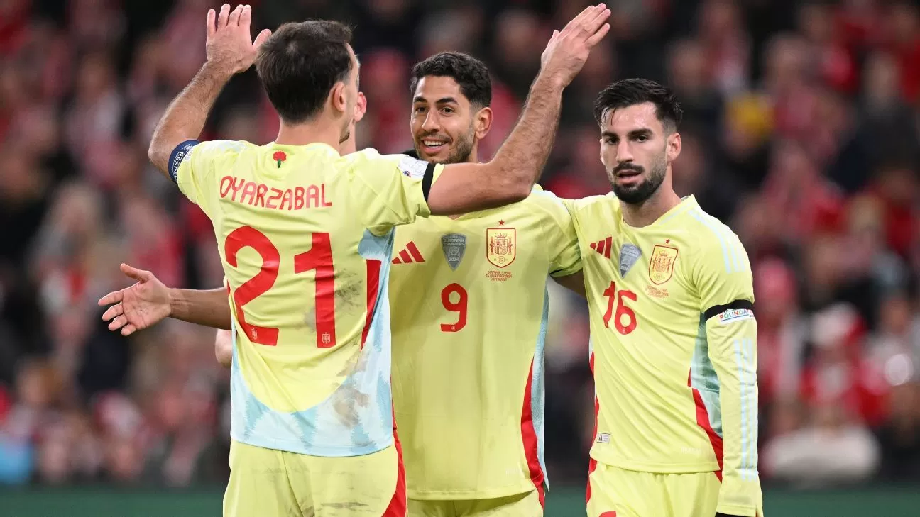 Spanyol Menang 2-1 atas Denmark, Lolos ke Perempat Final