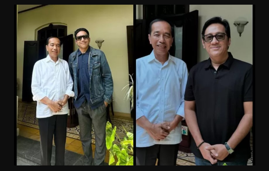 Desta dan Andre Taulany Berkunjung ke Rumah Jokowi di Solo