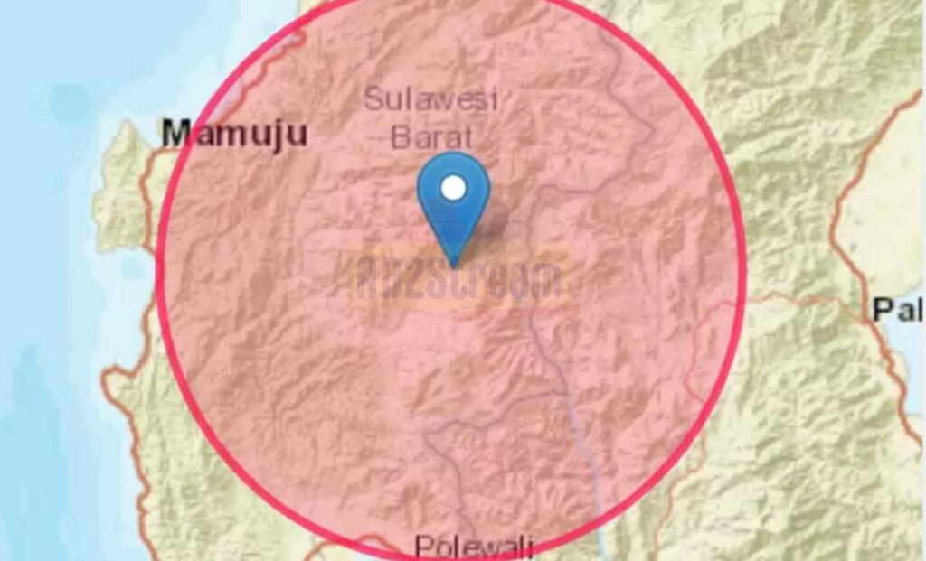 Sebuah gempa dengan kekuatan 3,3 magnitudo mengguncang wilayah Kabupaten Mamasa